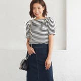 リボン付きデニムロング タイトスカートナロースカート ベルト付き ストレッチ | Pierrot | 詳細画像11