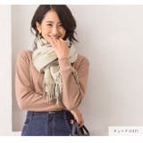 大判チェック柄フリンジストール 大判 ショール マフラー ストール チェックス | Pierrot | 詳細画像8 