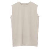 ライトグレージュ | ノースリーブカットソーノースリ フレンチスリーブ サイドスリット | Pierrot