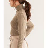 タートルカシミアタッチ リブニット タートルネック | Pierrot | 詳細画像10 