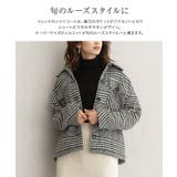 ウールタッチチェック柄CPOジャケット ショートアウター ジャケット オーバー | Pierrot | 詳細画像23