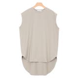 ライトグレージュ | ボックスシルエットTシャツ ボックスT ボックスシルエット クルーネック | Pierrot