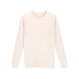杢ライトベージュ | クルーネックリブニット ニット セーター | Pierrot