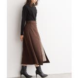 チェックプリーツ切り替えスカート スカート プリーツ チェック柄 ミモレ丈 | Pierrot | 詳細画像4 