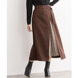 チェックプリーツ切り替えスカート スカート プリーツ チェック柄 ミモレ丈 | Pierrot | 詳細画像5 