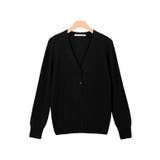 ブラック | 2丈シルクタッチカーディガン ニットカーディガン ニット ウォッシャブル | Pierrot
