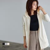 ロング丈ver.登場!スウェット素材 Wジップロング丈パーカー | Pierrot | 詳細画像1