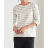 ノーマル/オフホワイト×杢グレー | 綿100％ 選べる3type 地厚長袖ボーダーカットソー トップス0双 カット | Pierrot