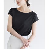 ブラック | ネックが選べる フレンチスリーブニット フレンチスリーブ | Pierrot