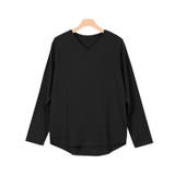 ブラック | 選べる綿100%ロンT ロンT ロングTシャツ 長袖Tシャツ 長袖カットソー | Pierrot