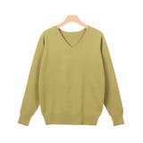 イエロー | ネックが選べるプレミアムカシミヤタッチニット カシミア カシミヤ | Pierrot