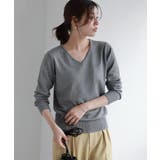 杢チャコール | ネックが選べるプレミアムカシミヤタッチニット カシミア カシミヤ | Pierrot