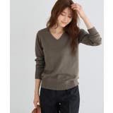 モカ | ネックが選べるプレミアムカシミヤタッチニット カシミア カシミヤ | Pierrot