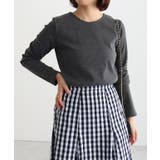 杢チャコール | ネックが選べるテレコリブカットソー トップス カットソー | Pierrot