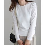 オフホワイト | ネックが選べるテレコリブカットソー トップス カットソー | Pierrot