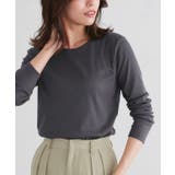 チャコール | ネックが選べるテレコリブカットソー トップス カットソー | Pierrot