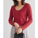 レッド | ネックが選べるテレコリブカットソー トップス カットソー | Pierrot