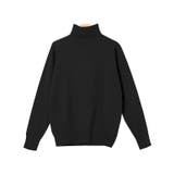ブラック | プレミアムカシミヤタッチタートルニット ニット セーター | Pierrot