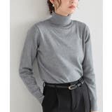 杢チャコール | プレミアムカシミヤタッチタートルニット ニット セーター | Pierrot