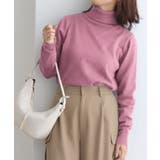 ピンク | プレミアムカシミヤタッチタートルニット ニット セーター | Pierrot