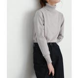 オートミール | プレミアムカシミヤタッチタートルニット ニット セーター | Pierrot