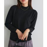 ブラック | プレミアムカシミヤタッチハイネックニット ニット セーター | Pierrot