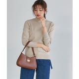 ライトベージュ | プレミアムカシミヤタッチハイネックニット ニット セーター | Pierrot