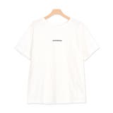 オフホワイト×ブラック | conscientiousシルケットロゴT トップス Tシャツ | Pierrot