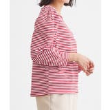 スクエアネックボーダーTシャツ Tシャツ スクエアネック | Pierrot | 詳細画像8 