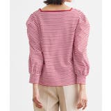 スクエアネックボーダーTシャツ Tシャツ スクエアネック | Pierrot | 詳細画像9 