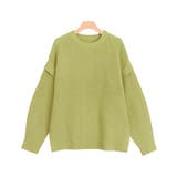 ライムイエロー | クルーネック2wayニット ニット ベスト クルーネック | Pierrot