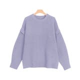 アッシュラベンダー | クルーネック2wayニット ニット ベスト クルーネック | Pierrot
