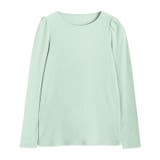 ペールグリーン | パフスリーブテレコリブカットソー カットソー パフスリーブ テレコリブ | Pierrot