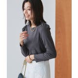 チャコール | パフスリーブテレコリブカットソー カットソー パフスリーブ テレコリブ | Pierrot