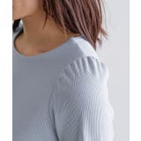 パフスリーブテレコリブカットソー カットソー パフスリーブ テレコリブ | Pierrot | 詳細画像5 