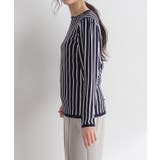 シルクタッチストライプニットプルオーバー ニット セーター | Pierrot | 詳細画像9 