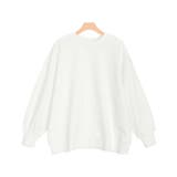 オフホワイト | ボリュームスリーブスウェットプルオーバー プルオーバー | Pierrot