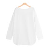 オフホワイト | ミニ裏毛ロングスリーブチュニック Tシャツ チュニック | Pierrot