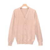 ピンクベージュ | Vネックシルクタッチウォッシャブルニットカーディガン カーディガン ニット | Pierrot