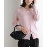 ライトピンク | Vネックシルクタッチウォッシャブルニットカーディガン カーディガン ニット | Pierrot