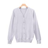 アイスラベンダーグレー | Vネックシルクタッチウォッシャブルニットカーディガン カーディガン ニット | Pierrot