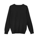 ブラック | クルーネックシルクタッチウォッシャブルニット ニット シルクタッチ | Pierrot