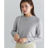 グレー | クルーネックシルクタッチウォッシャブルニット ニット シルクタッチ | Pierrot