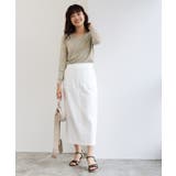 Vネックシルクタッチウォッシャブルニット ニット 選べるネック | Pierrot | 詳細画像30 