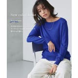 スクエアネックシルクタッチウォッシャブルニット 春 オフィス | Pierrot | 詳細画像3 