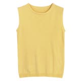 イエロー | シルクタッチノースリーブウォッシャブルニット ニット ノースリーブ | Pierrot