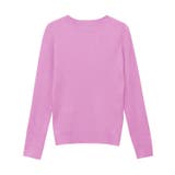 クリアピンク | クルーネックシルクタッチウォッシャブルリブニット ニット シルクタッチ | Pierrot