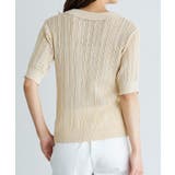 リネンタッチポロニット ニット サマーニット | Pierrot | 詳細画像7 