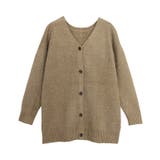 ベージュ | 2wayブークレVネックカーディガン カーディガン カーデ | Pierrot