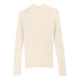 アイボリー | ストレッチリブハイネックニット ニット リブニット | Pierrot